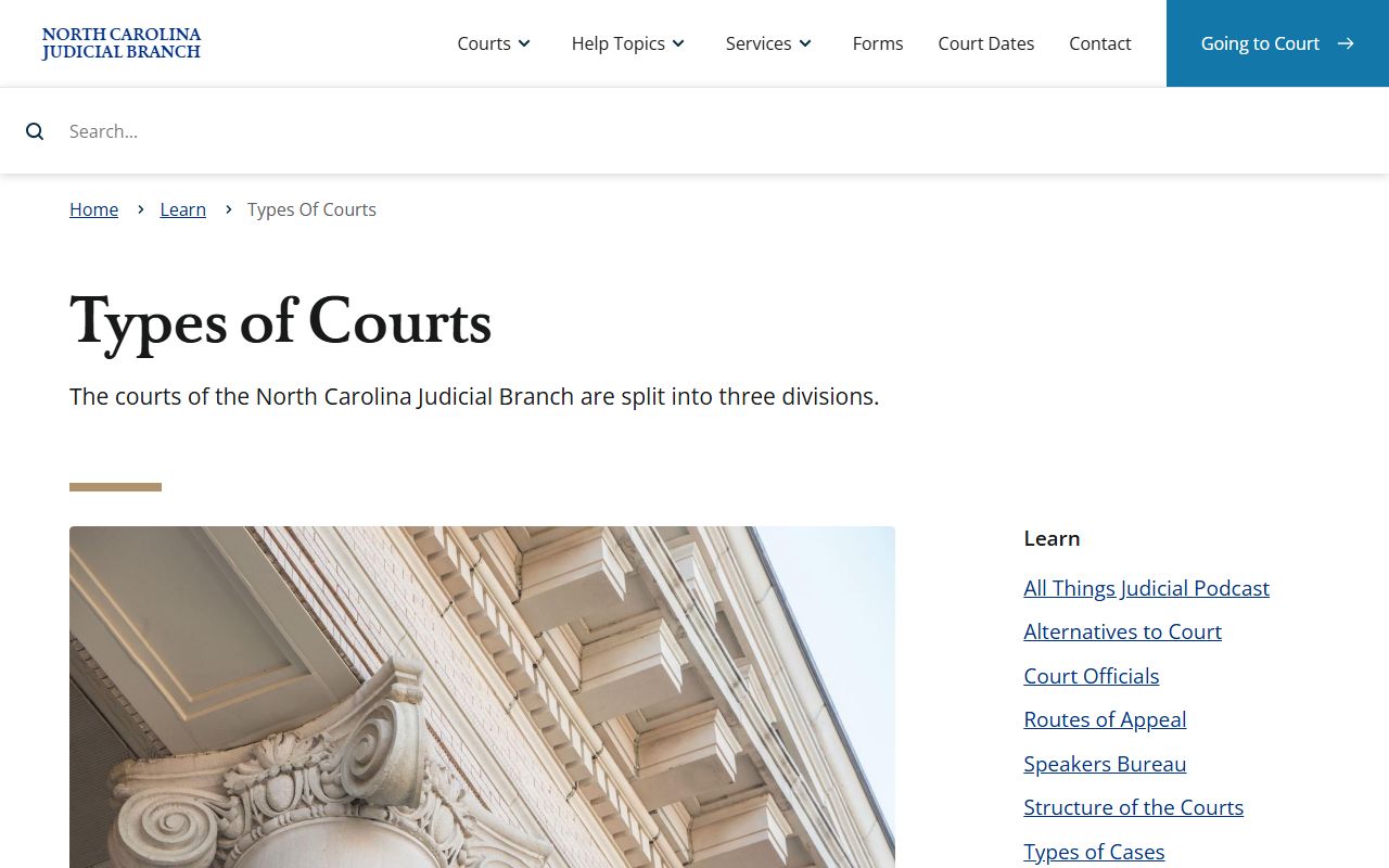 Edgecombe County court dockets by North Carolina court type