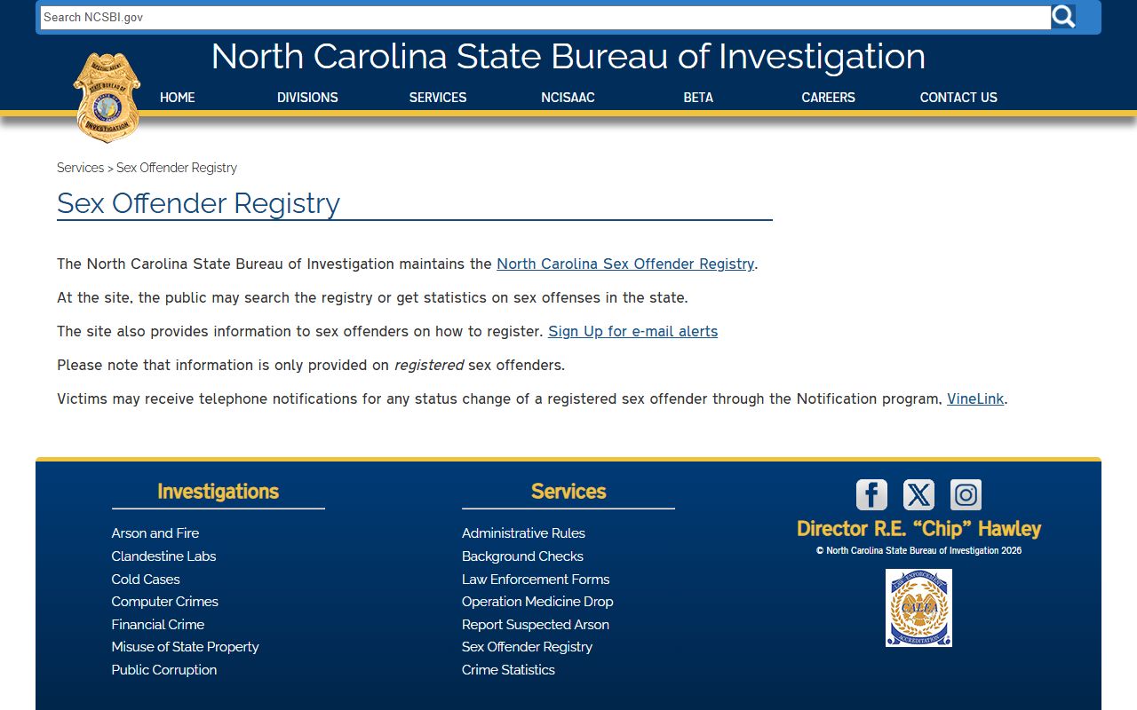 Edgecombe County warrant records NC SBI registry information source