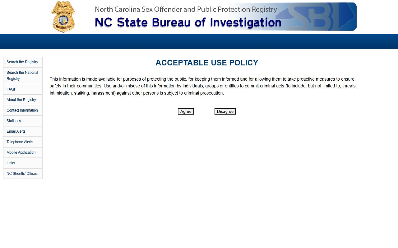 Edgecombe County warrant search NC SBI registry search source